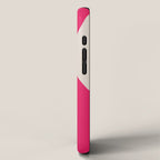 Mid-Century Modern Arches in Hot Pink iPhone Case Gallery Image 2