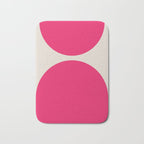 Mid-Century Modern Arches in Hot Pink Bath Mat Gallery Image 1