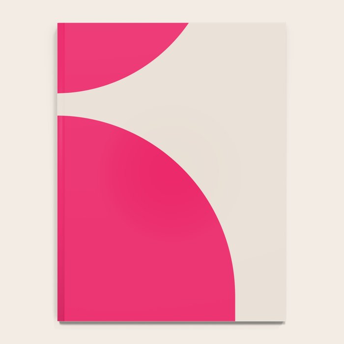 Mid-Century Modern Arches in Hot Pink Notebook Gallery Image 4