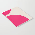 Mid-Century Modern Arches in Hot Pink Notebook Gallery Image 2