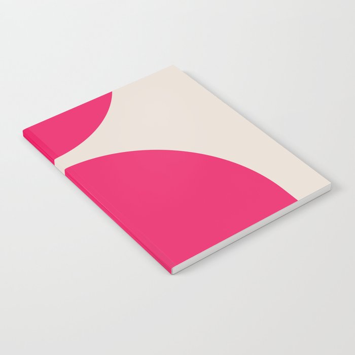 Mid-Century Modern Arches in Hot Pink Notebook Gallery Image 2