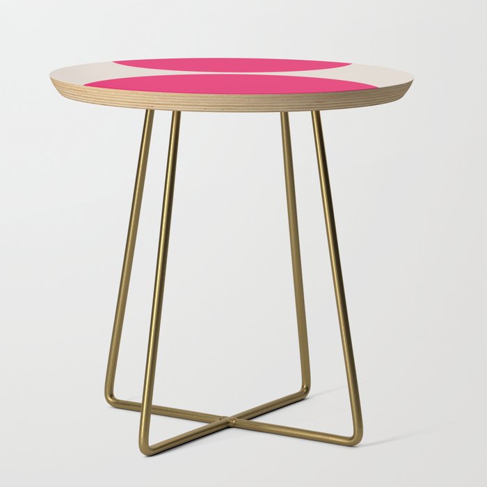 Mid-Century Modern Arches in Hot Pink Side Table Gallery Image 1
