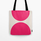 Mid-Century Modern Arches in Hot Pink Tote Bag Gallery Image 1