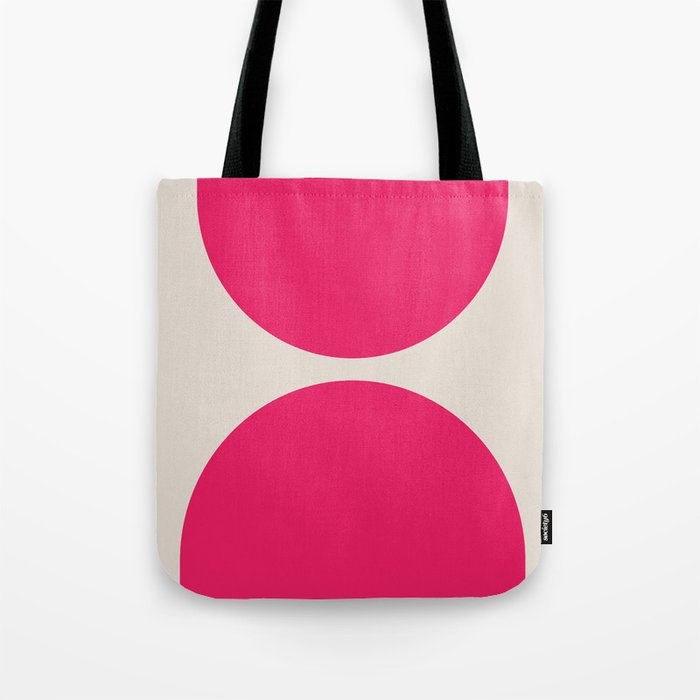 Mid-Century Modern Arches in Hot Pink Tote Bag Gallery Image 1