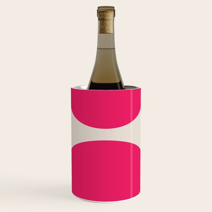 Mid-Century Modern Arches in Hot Pink Wine Chiller Gallery Image 1