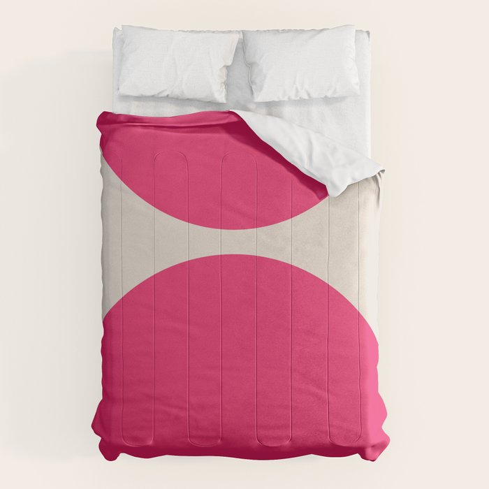 Mid-Century Modern Arches in Hot Pink Comforter Gallery Image 6