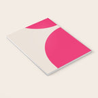 Mid-Century Modern Arches in Hot Pink Notebook Gallery Image 3