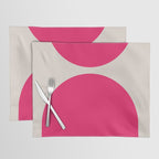 Mid-Century Modern Arches in Hot Pink Placemat Gallery Image 1