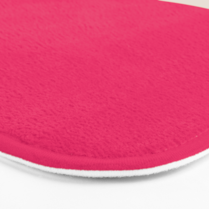 Mid-Century Modern Arches in Hot Pink Bath Mat Gallery Image 3