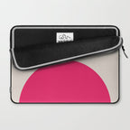 Mid-Century Modern Arches in Hot Pink Laptop Sleeve Gallery Image 2