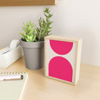 Mid-Century Modern Arches in Hot Pink Mini Art Print Gallery Image 2