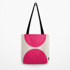 Mid-Century Modern Arches in Hot Pink Tote Bag Gallery Image 2