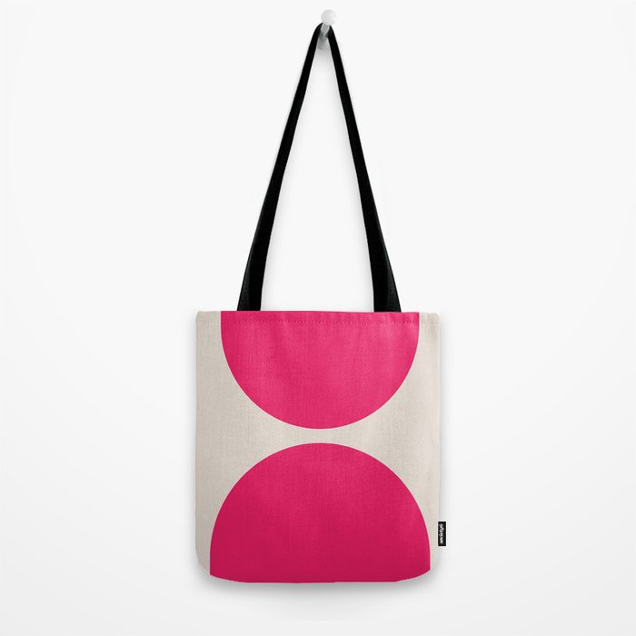 Mid-Century Modern Arches in Hot Pink Tote Bag Gallery Image 2