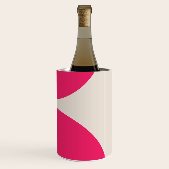 Mid-Century Modern Arches in Hot Pink Wine Chiller Gallery Image 3