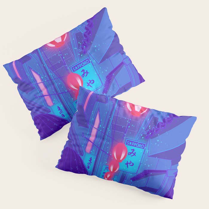Shibuya Nights Pillow Sham Gallery Image 1