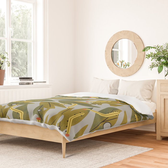 Munching Caterpillars Duvet Cover Gallery Image 2