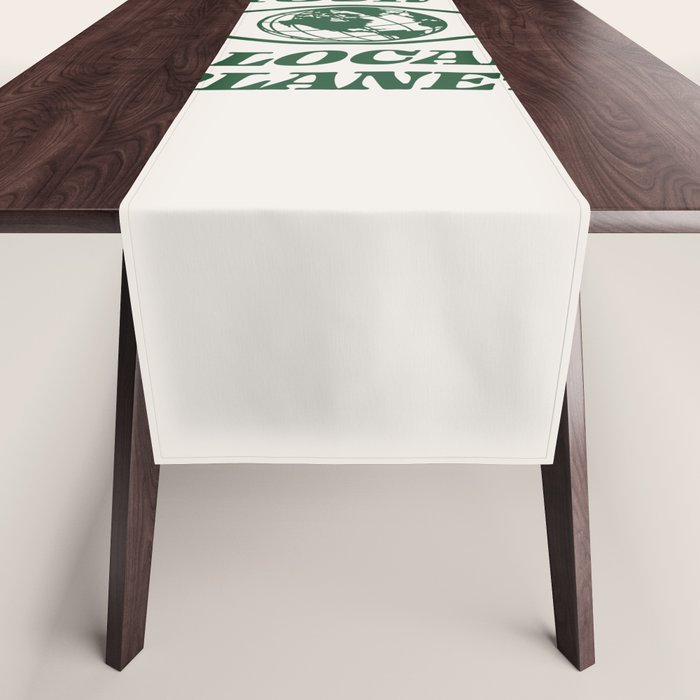 Support your Local Planet Table Runner Gallery Image 1