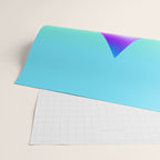 Space Ship Vibrant Blue-Green Colors Minimalist Modern Abstract Illustration  Wrapping Paper Gallery Image 2