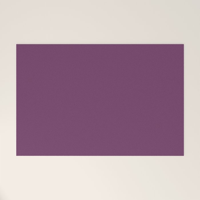 Mauve Purple Solid Color Welcome Mat Gallery Image 1