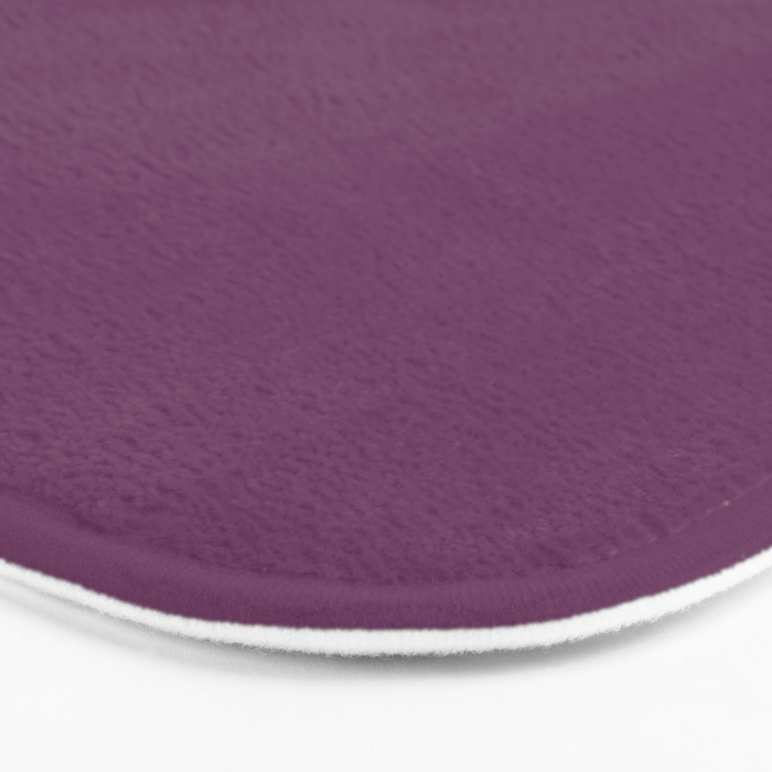 Mauve Purple Solid Color Bath Mat Gallery Image 3