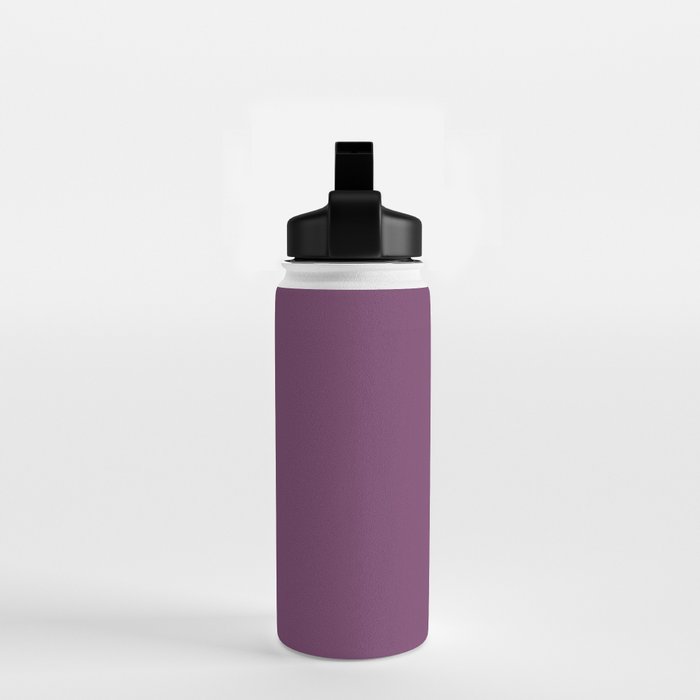 Mauve Purple Solid Color Water Bottle Gallery Image 2