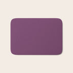 Mauve Purple Solid Color Bath Mat Gallery Image 1