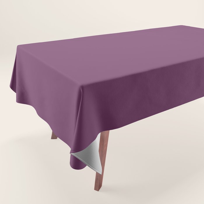 Mauve Purple Solid Color Tablecloth Gallery Image 1