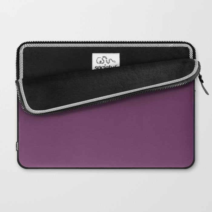 Mauve Purple Solid Color Laptop Sleeve Gallery Image 2