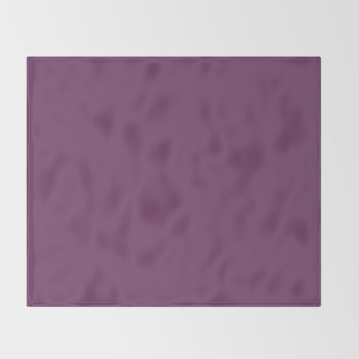 Mauve Purple Solid Color Throw Blanket Gallery Image 2