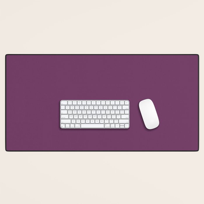 Mauve Purple Solid Color Desk Mat Gallery Image 1