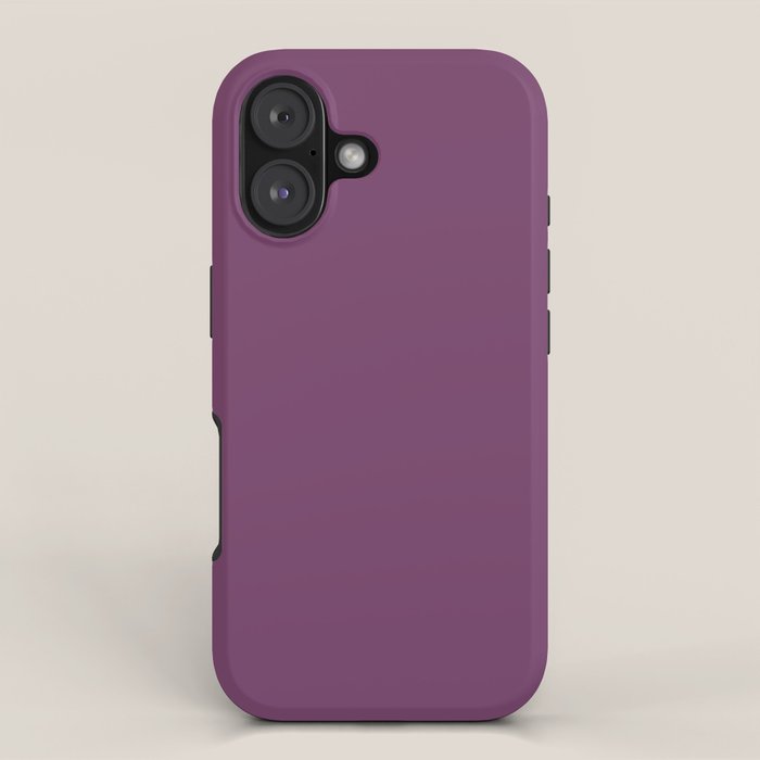 Mauve Purple Solid Color iPhone Case Gallery Image 1