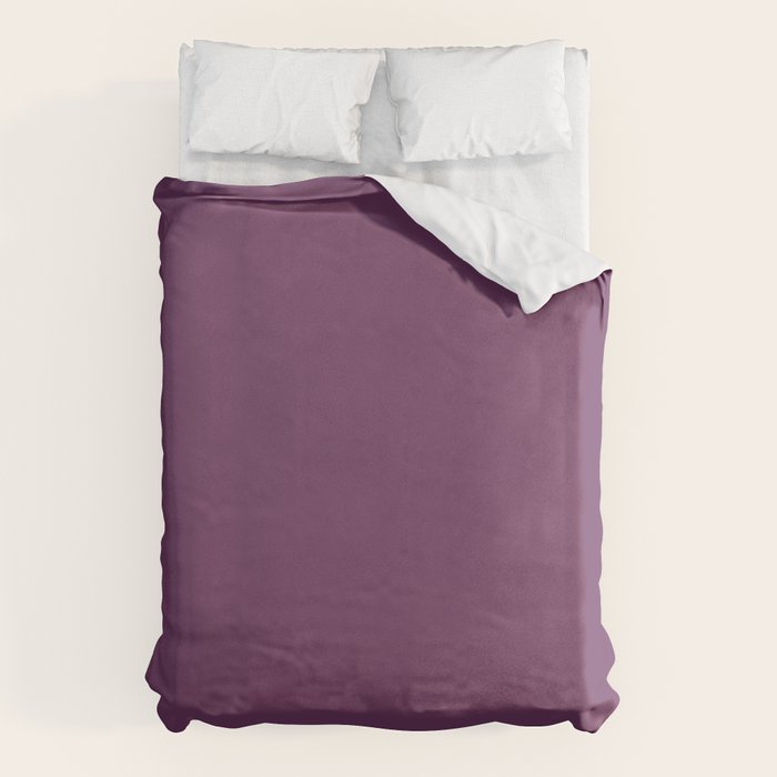 Mauve Purple Solid Color Duvet Cover Gallery Image 6