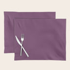 Mauve Purple Solid Color Placemat Gallery Image 1