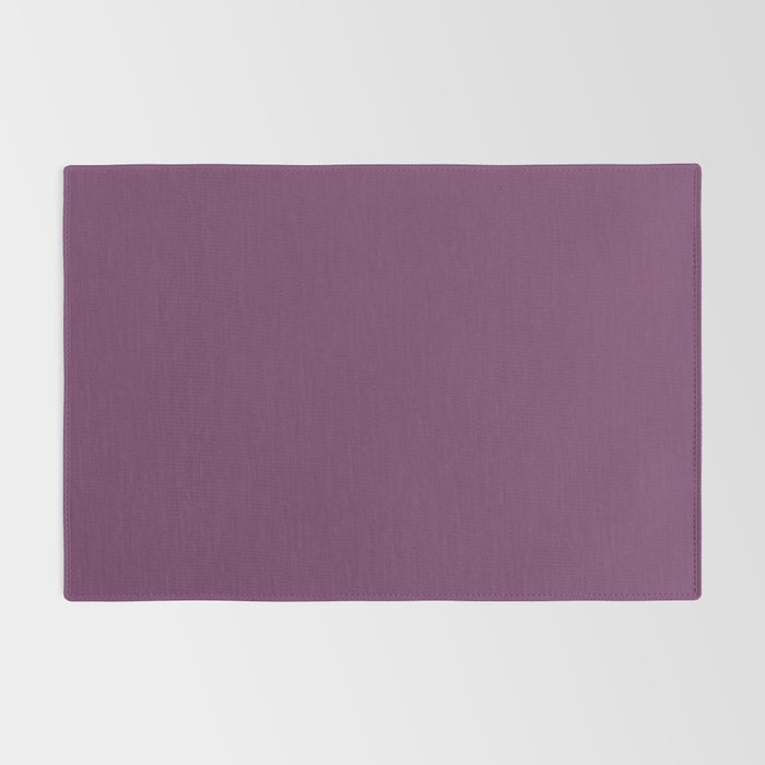 Mauve Purple Solid Color Rug Gallery Image 2