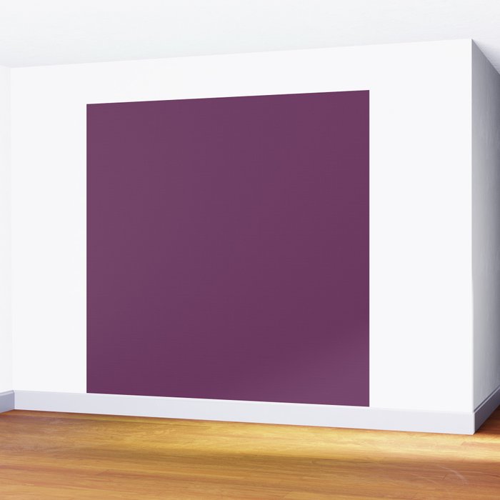 Mauve Purple Solid Color Wall Mural Gallery Image 2