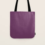 Mauve Purple Solid Color Tote Bag Gallery Image 1