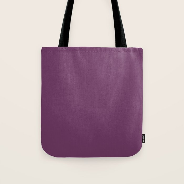 Mauve Purple Solid Color Tote Bag Gallery Image 1