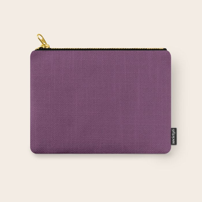 Mauve Purple Solid Color Carry All Pouch Gallery Image 1