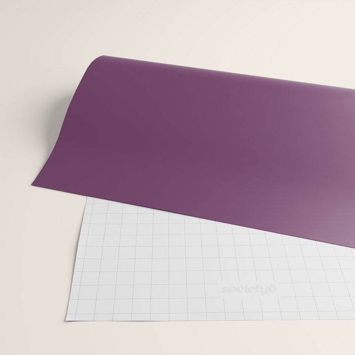 Mauve Purple Solid Color Wrapping Paper Gallery Image 2