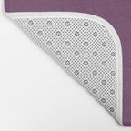 Mauve Purple Solid Color Bath Mat Gallery Image 2