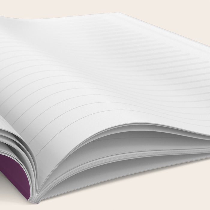 Mauve Purple Solid Color Notebook Gallery Image 2