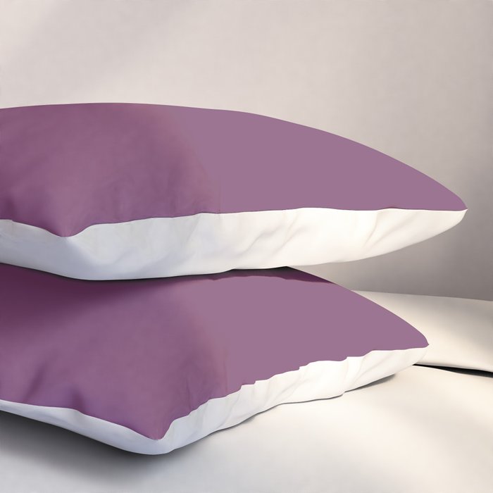 Mauve Purple Solid Color Pillow Sham Gallery Image 3