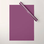 Mauve Purple Solid Color Wrapping Paper Gallery Image 1