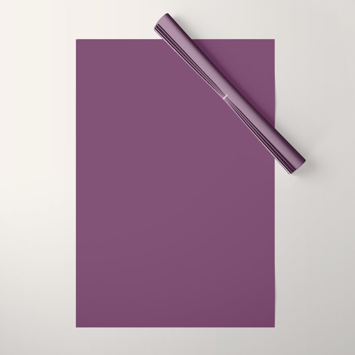 Mauve Purple Solid Color Wrapping Paper Gallery Image 1