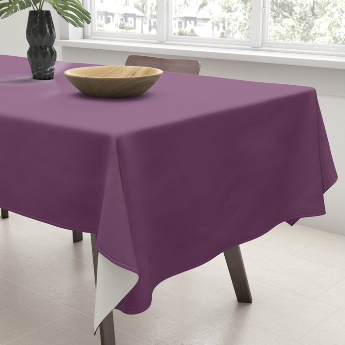 Mauve Purple Solid Color Tablecloth Gallery Image 3