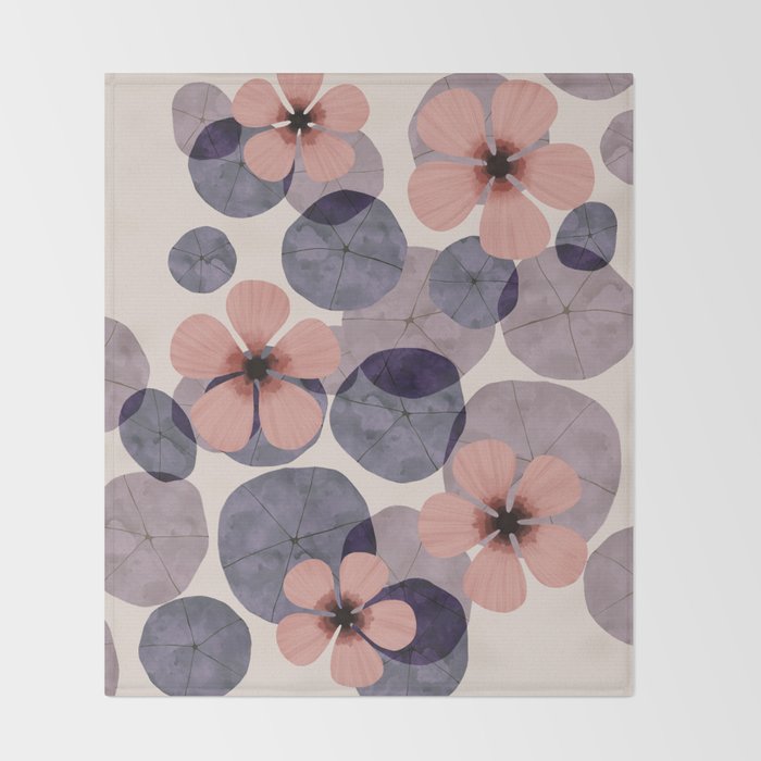 Water lilies Throw Blanket Gallery Image 2
