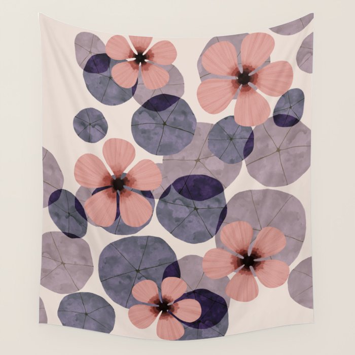 Water lilies Wall Tapestry Gallery Image 1