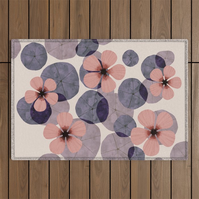 Water lilies Outdoor Rug Gallery Image 1