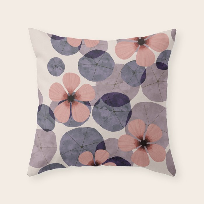 Water lilies Throw Pillow Gallery Image 1