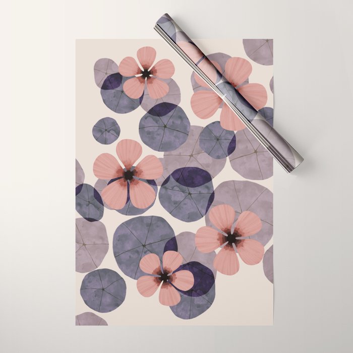 Water lilies Wrapping Paper Gallery Image 1